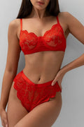 Flavia | Set Lenjerie 2 piese, Rosu