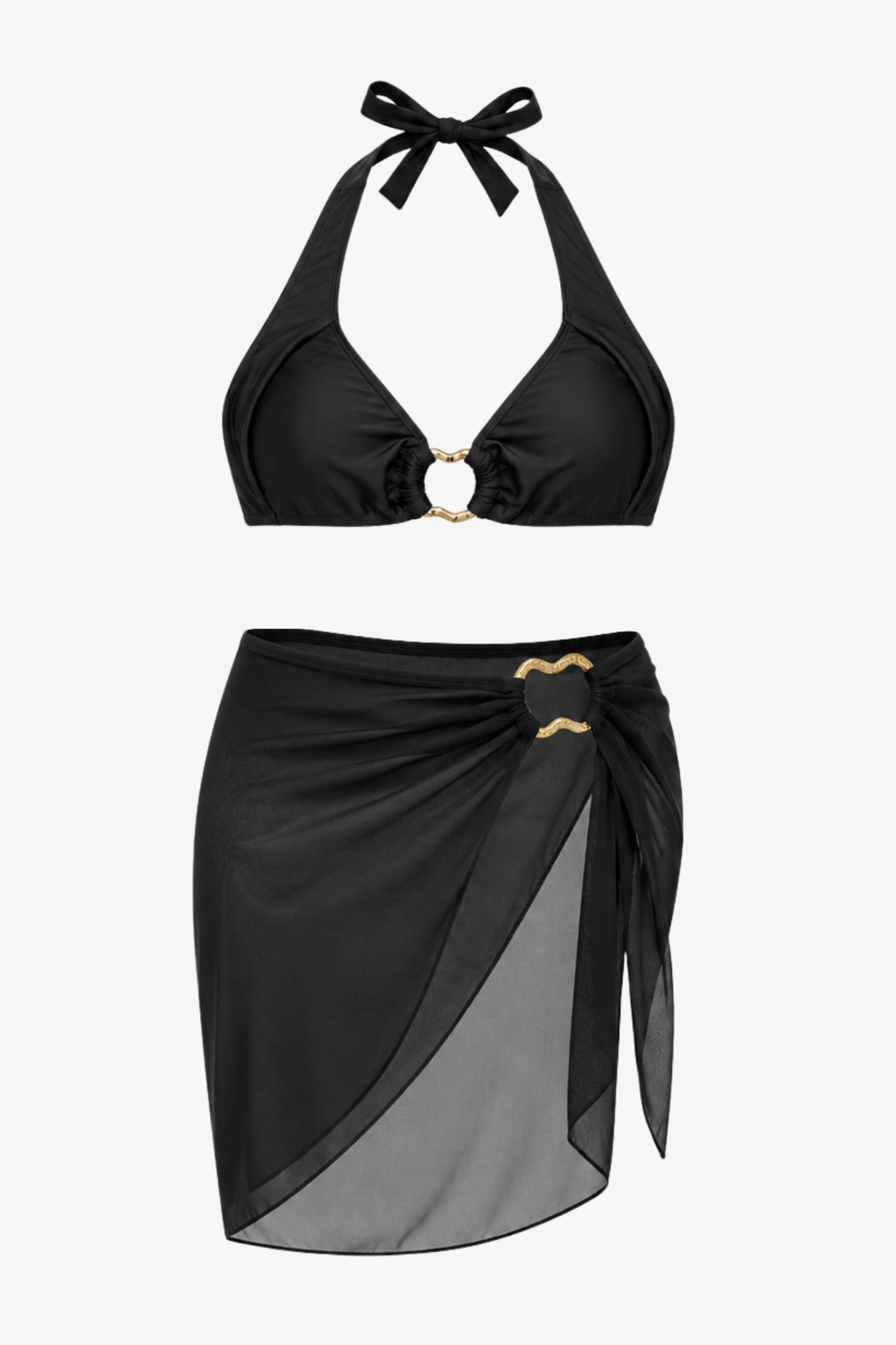 Costum de baie 3 piese, Aria Negru