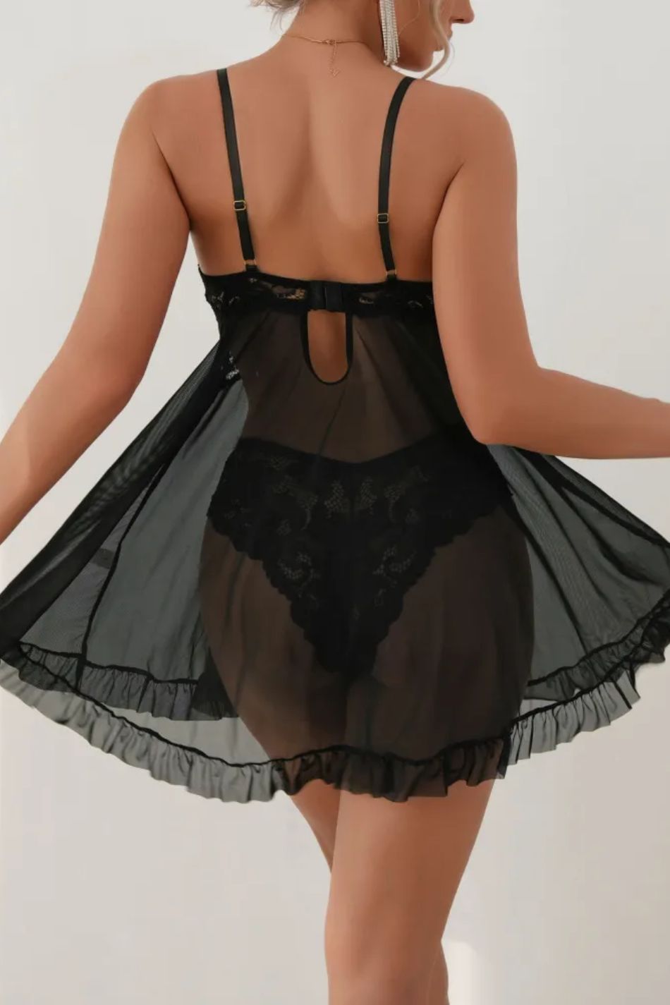 Noemi | Set lenjerie din 2 piese,  Negru