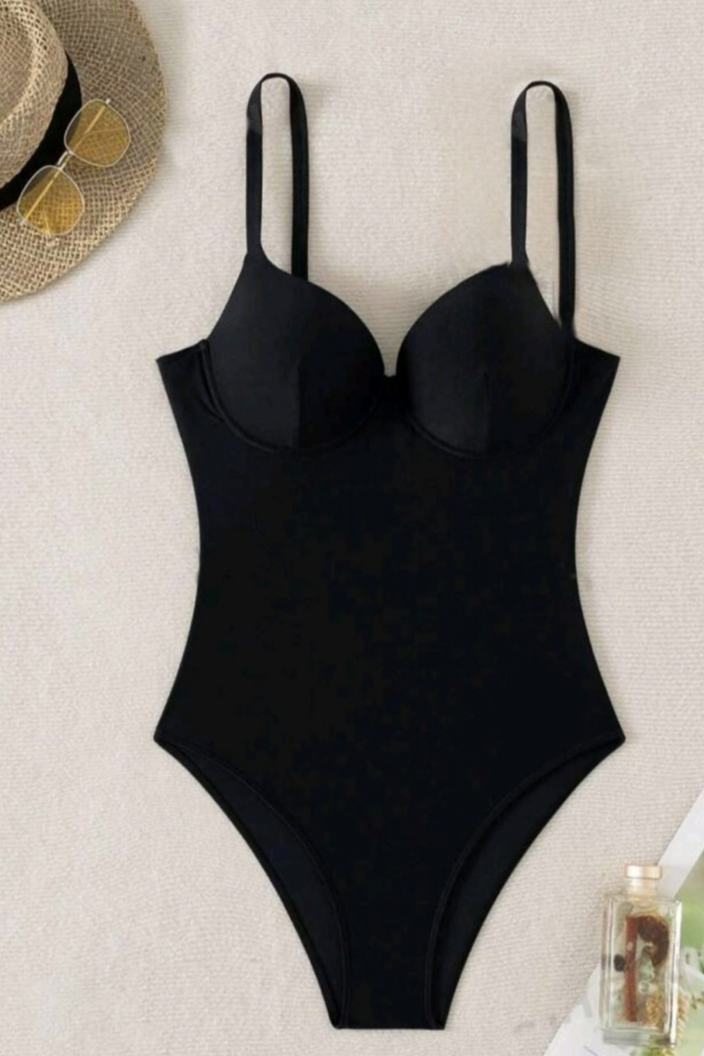 Costum de baie întreg, Nicole Negru