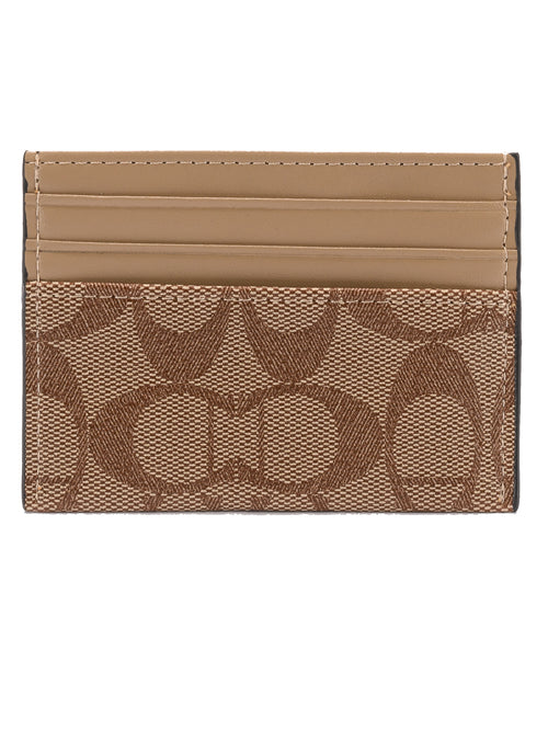 Card Holder din piele naturală, portcard slim pentru carduri bancare, Bej