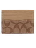 Card Holder din piele naturală, portcard slim pentru carduri bancare, Bej