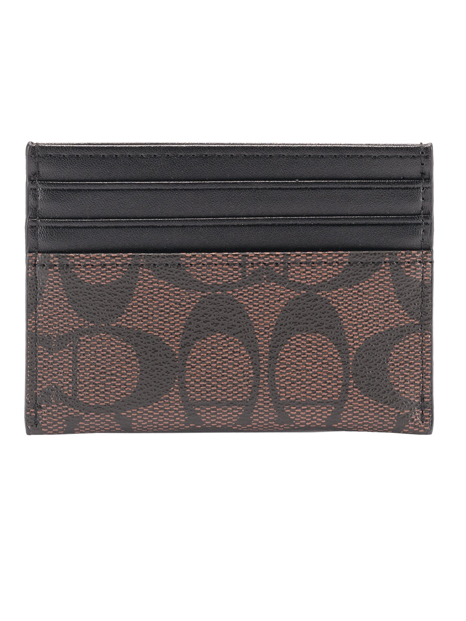 Card Holder din piele naturală, portcard slim pentru carduri bancare, Coffee