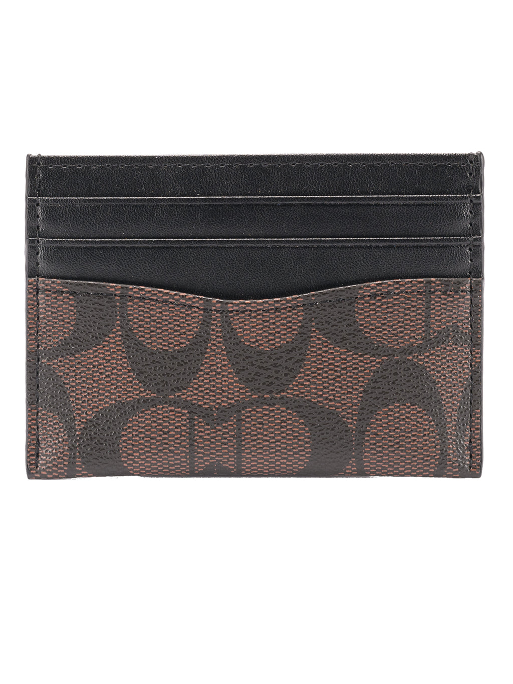 Card Holder din piele naturală, portcard slim pentru carduri bancare, Coffee