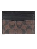 Card Holder din piele naturală, portcard slim pentru carduri bancare, Coffee