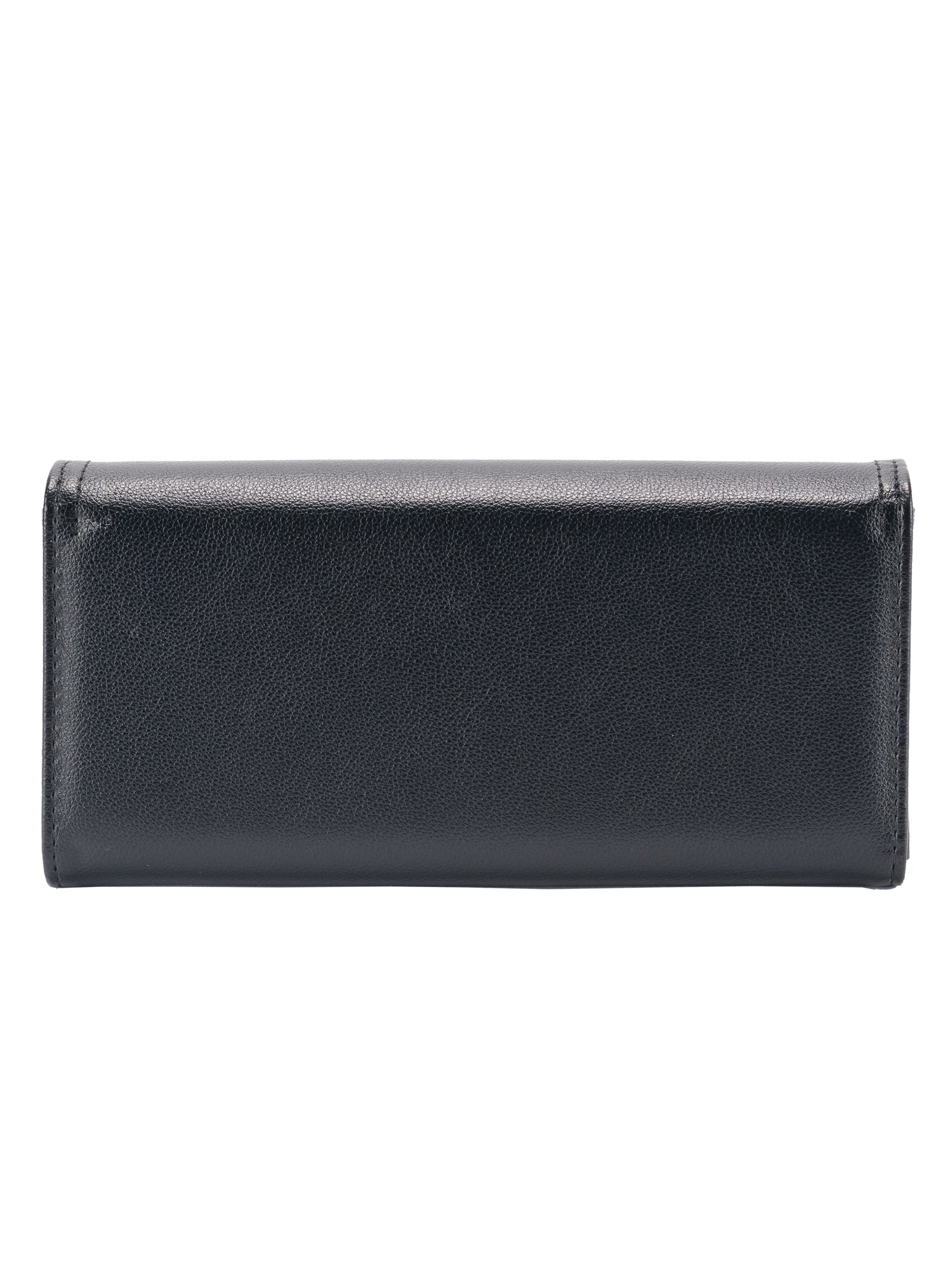 Portofel damă elegant din piele ecologică, design modern și compartimentare practică, Negru