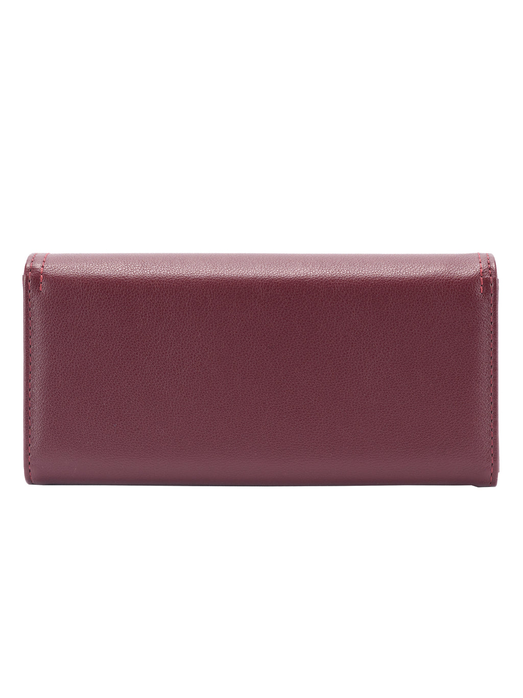 Portofel damă elegant din piele ecologică, design modern și compartimentare practică, Visiniu